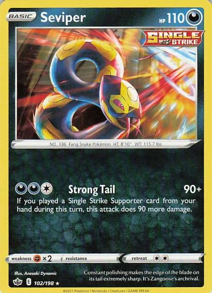 Seviper - Chilling Reign #102/198