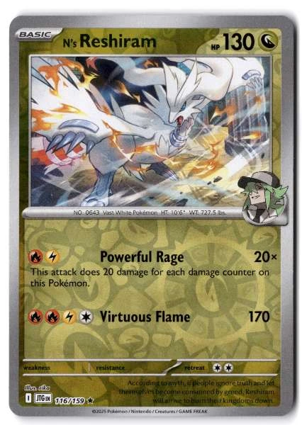 N's Reshiram - Journey Together #116/159