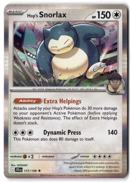 Hop's Snorlax - Journey Together #117/159