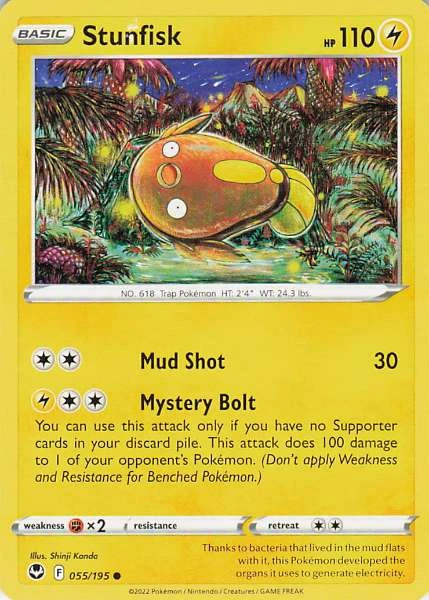 Stunfisk - Silver Tempest #055/195
