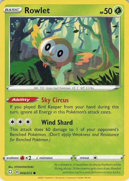 Rowlet - Shining Fates #006/072