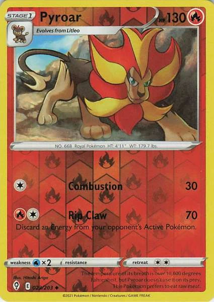 Pyroar - Evolving Skies #023/203