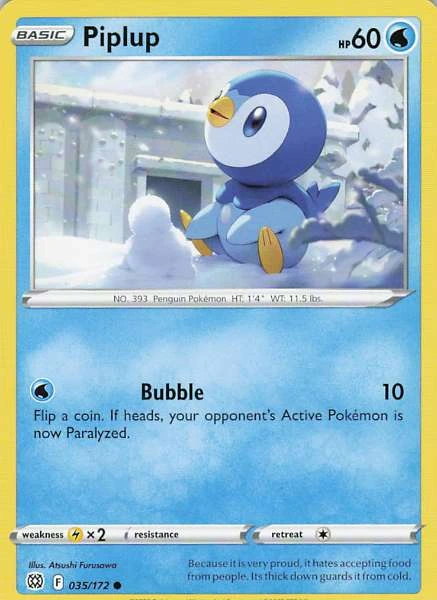 Piplup - Brilliant Stars #035/172