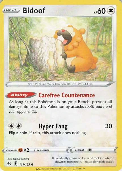 Bidoof - Crown Zenith #111/159