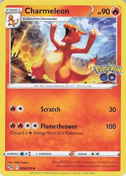 Charmeleon - Pokemon GO #009/078