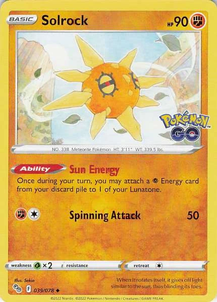 Solrock - Pokémon GO #039/078