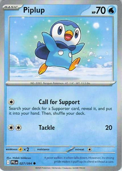 Piplup - Phantasmal Flames #027/094