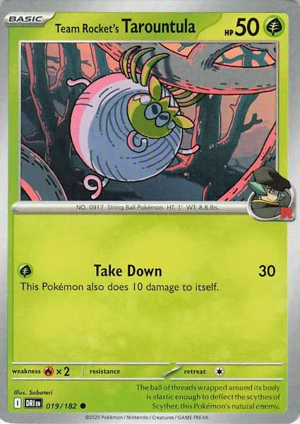 Team Rocket's Tarountula - Destined Rivals #019/182