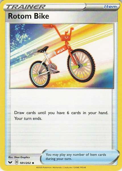 Rotom Bike - Sword & Shield Base Set #181/202