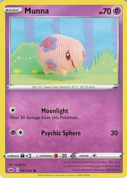 Munna - Sword & Shield Base Set #087/202
