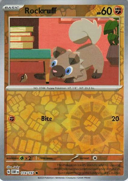 Rockruff - Obsidian Flames #116/197