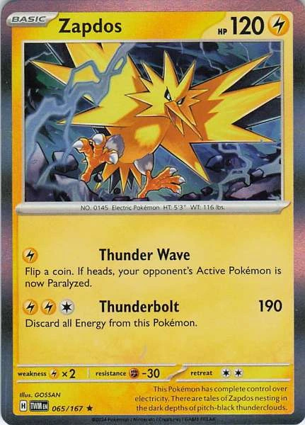Zapdos - Twilight Masquerade #065/167