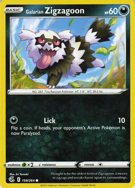 Galarian Zigzagoon - Fusion Strike #159/264