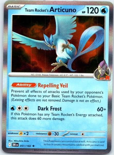 Team Rocket's Articuno - Destined Rivals #051/182