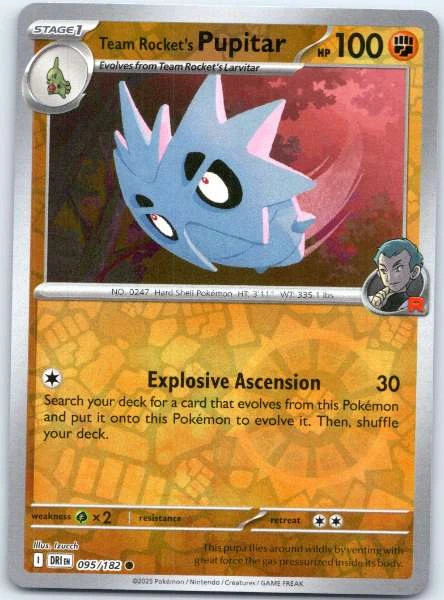 Team Rocket's Pupitar - Destined Rivals #095/182
