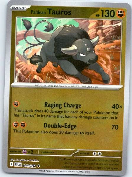 Paldean Tauros - Phantasmal Flames #048/094