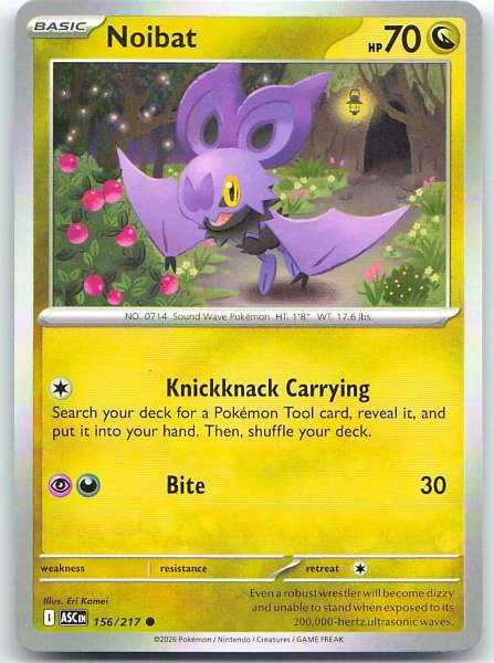 Noibat - Ascended Heroes #156/217