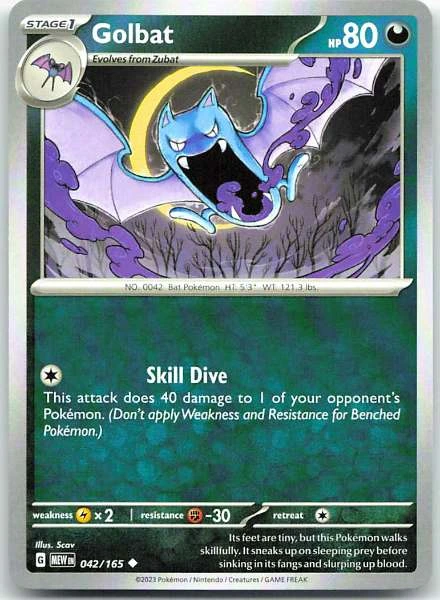 Golbat - Scarlet & Violet 151 #042/165