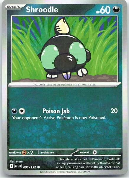 Shroodle - Mega Evolution #091/132