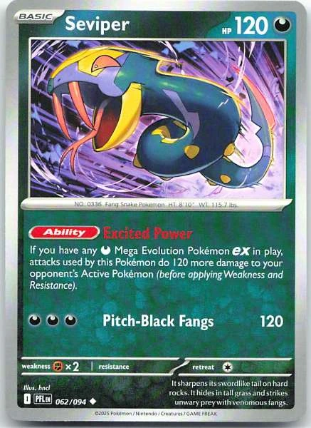 Seviper - Phantasmal Flames #062/094