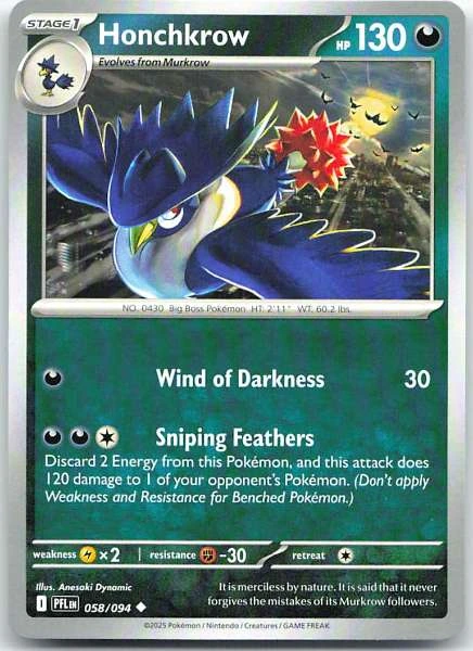 Honchkrow - Phantasmal Flames #058/094
