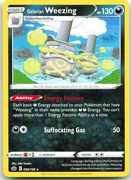 Galarian Weezing - Chilling Reign #096/198