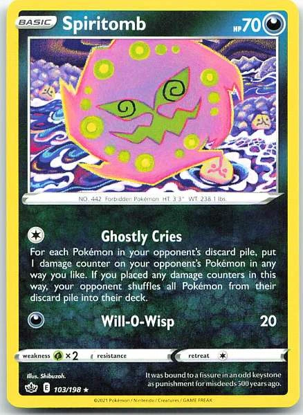 Spiritomb - Chilling Reign #103/198