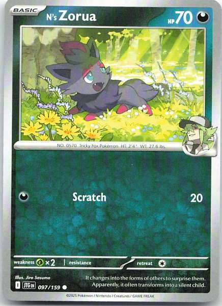N's Zorua - Journey Together #097/159