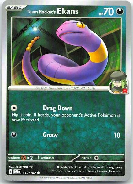 Team Rocket's Ekans - Destined Rivals #112/182