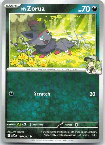 N's Zorua - Ascended Heroes #136/217