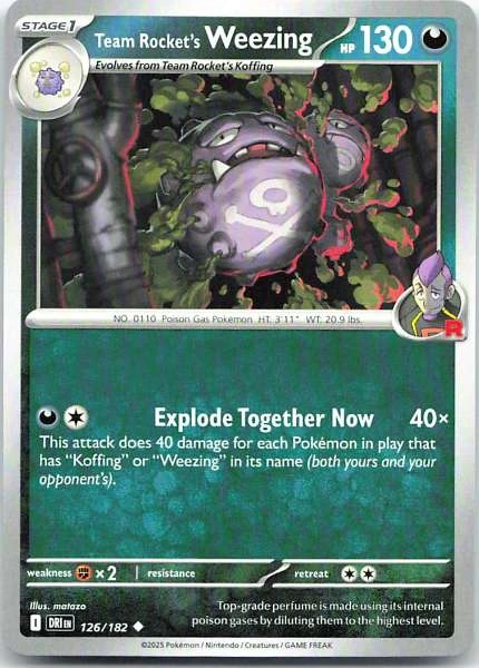 Team Rocket's Weezing - Destined Rivals #126/182