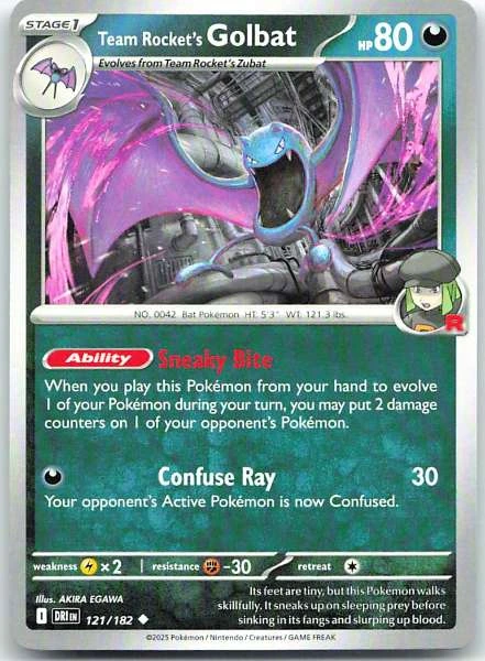 Team Rocket's Golbat - Destined Rivals #121/182