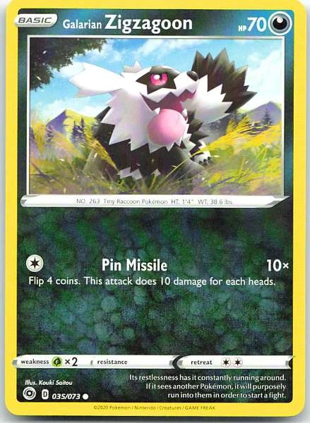 Galarian Zigzagoon - Champion's Path #035/073