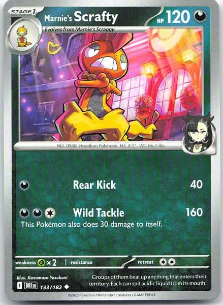 Marnie's Scrafty - Destined Rivals #133/182