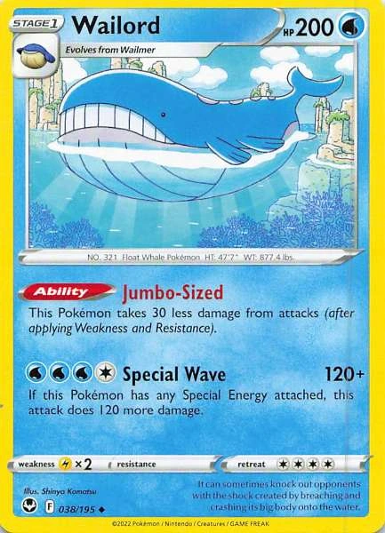 Wailord - Silver Tempest #038/195