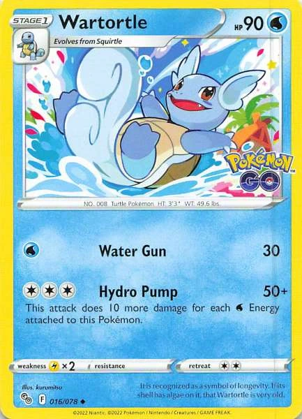 Wartortle - Pokemon GO #016/078