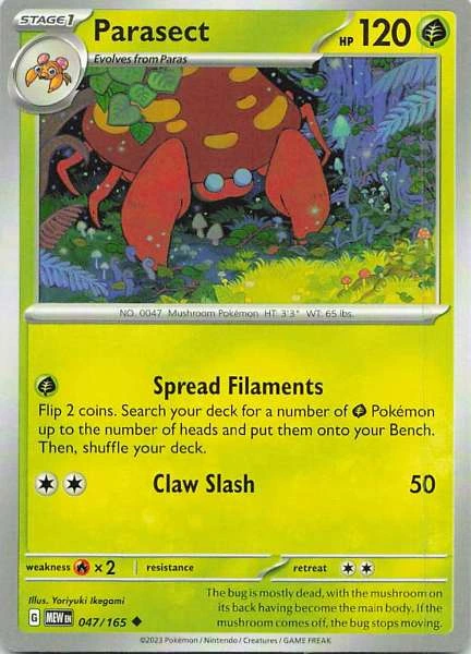 Parasect - Scarlet & Violet 151 #047/165