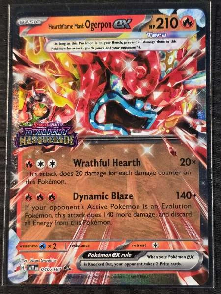 Hearthflame Mask Ogerpon ex - Twilight Masquerade #040/167