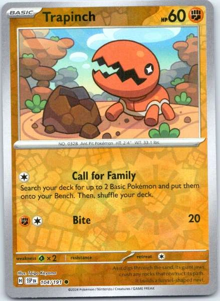 Trapinch - Surging Sparks #104/191