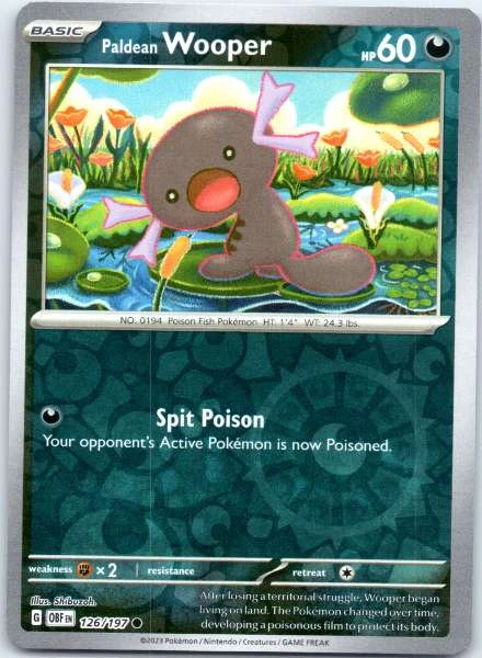 Paldean Wooper - Obsidian Flames #126/197