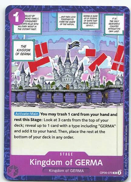 Kingdom of GERMA - Wings of the Captain / Premium Booster -The Best- #OP06-079
