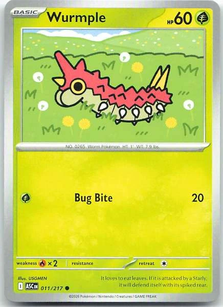Wurmple - Ascended Heroes #011/217