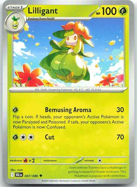 Lilligant - Black Bolt #007/086