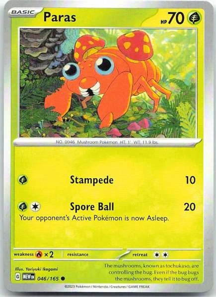 Paras - Scarlet & Violet 151 #046/165