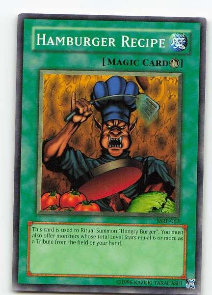 Hamburger Recipe - Magic Ruler #MRL-063