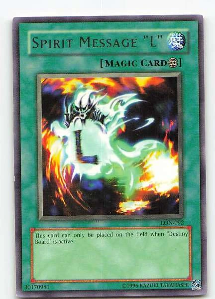 Spirit Message "L" - Labyrinth of Nightmare #LON-092