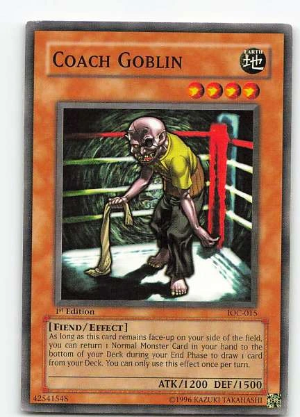 Coach Goblin - Invasion of Chaos #IOC-015
