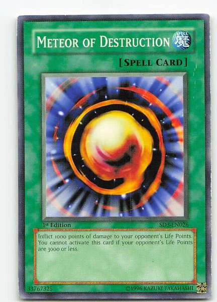 Meteor of Destruction - Blaze of Destruction #SD3-EN026