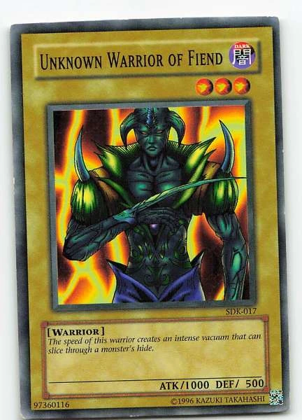 Unknown Warrior of Fiend - Starter Deck: Kaiba #SDK-017