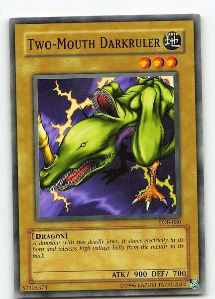 Two-Mouth Darkruler - The Legend of Blue Eyes White Dragon #LOB-030